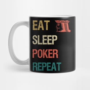 Eat sleep poker repeat Mug